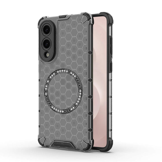 Husă Techsuit HoneyComb Shield MagSafe pentru Samsung Galaxy S25 Edge – negru