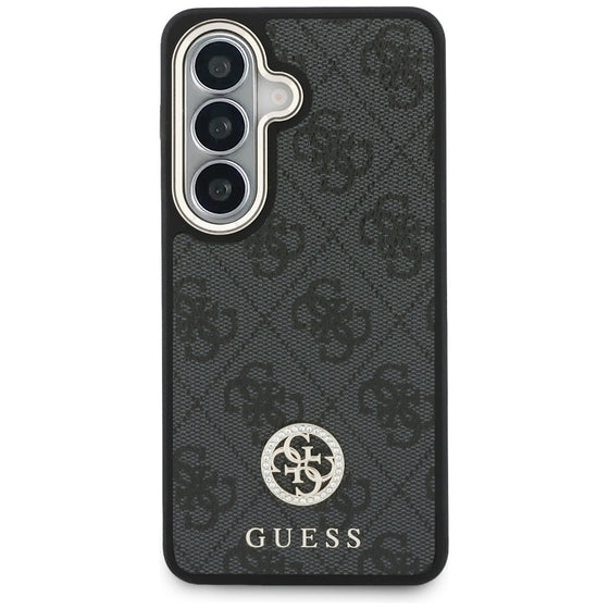 Husă Guess 4G Big Rhinestone Triangle Strap pentru Samsung Galaxy S26 – negru