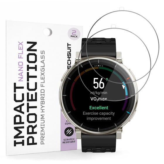 Folie de protecție Techsuit Nano Flex pentru Amazfit Active 3 Premium – set 2 buc.
