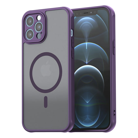 Husă Techsuit HaloFrost II MagSafe pentru iPhone 12 Pro Max – mov