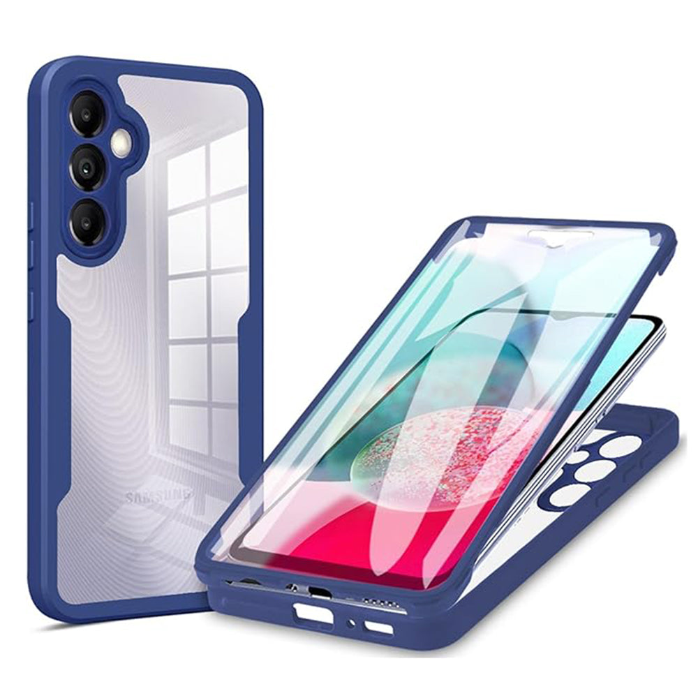 Husă 360 Techsuit ColorVerse cu folie de ecran Galaxy A14 / A14 5G – Albastru – imagine 3