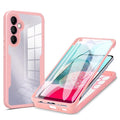 Husă 360 Techsuit ColorVerse cu folie de ecran Galaxy A14 / A14 5G – Roz – imagine 1