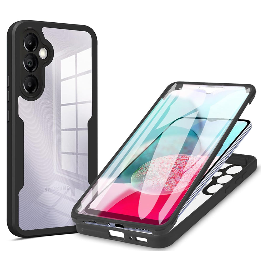 Husă 360 Techsuit ColorVerse cu folie de ecran Galaxy A14 / A14 5G – Negru – imagine 2