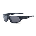 Ochelari soare sport polarizați copii, UV400 – Techsuit 816 – Negru sablat – imagine 1