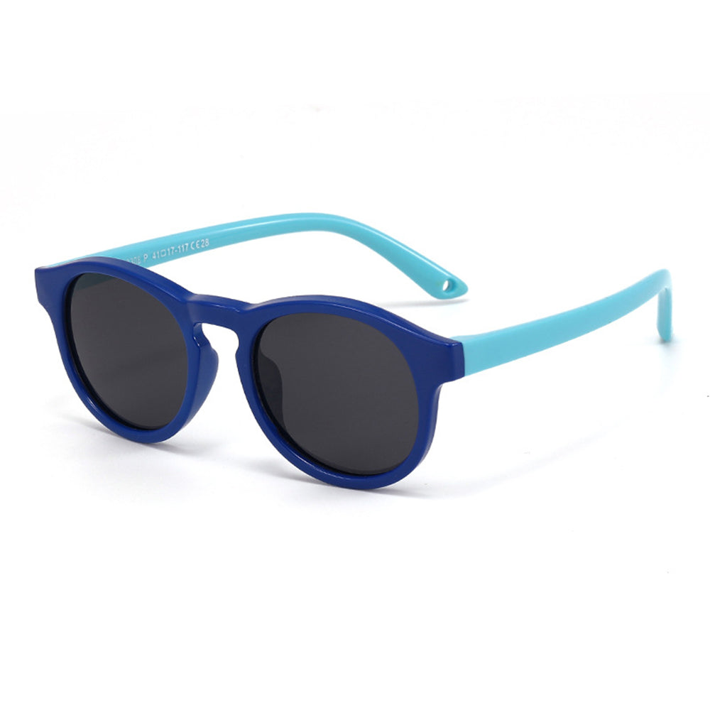 Ochelari soare polarizați bebeluși 0–2 ani, cu bandă – Techsuit 8308 – Albastru închis / bleu – imagine 4