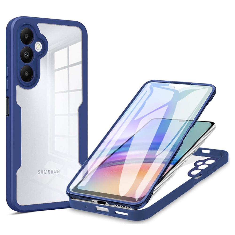 Husă 360 Techsuit ColorVerse cu folie de ecran Galaxy A34 5G – Albastru – imagine 1