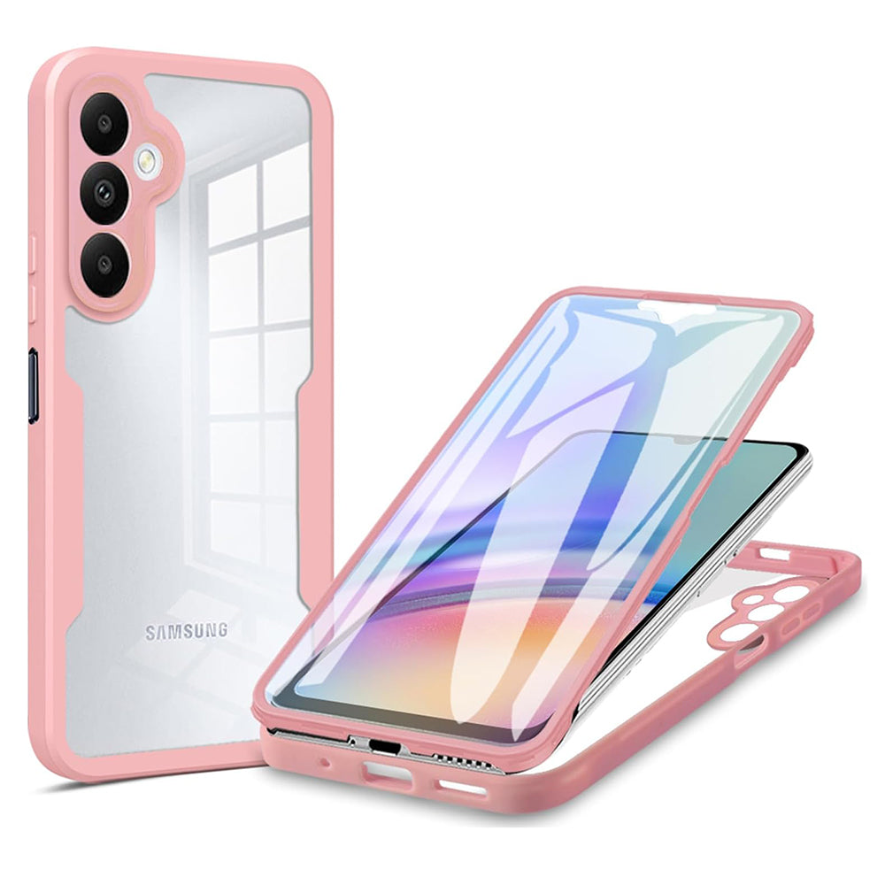 Husă 360 Techsuit ColorVerse cu folie de ecran Galaxy A34 5G – Roz – imagine 3