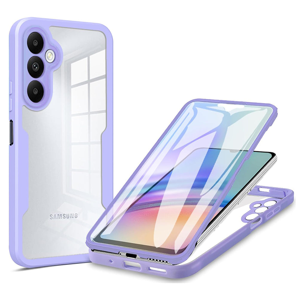 Husă 360 Techsuit ColorVerse cu folie de ecran Galaxy A25 5G – Mov – imagine 1