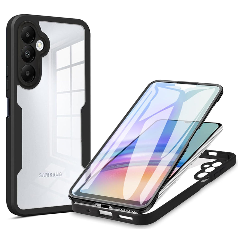 Husă 360 Techsuit ColorVerse cu folie de ecran Galaxy A25 5G – Negru – imagine 2