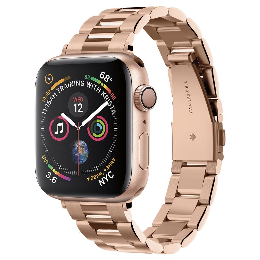 Brățară din oțel inoxidabil Spigen Modern Fit Apple Watch 38 / 40 / 41 / 42 mm – Roz auriu (Rose Gold) – imagine 1