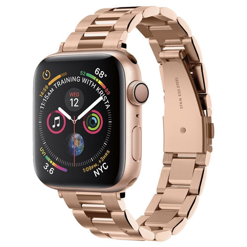 Brățară din oțel inoxidabil Spigen Modern Fit Apple Watch 38 / 40 / 41 / 42 mm – Roz auriu (Rose Gold) – imagine 1