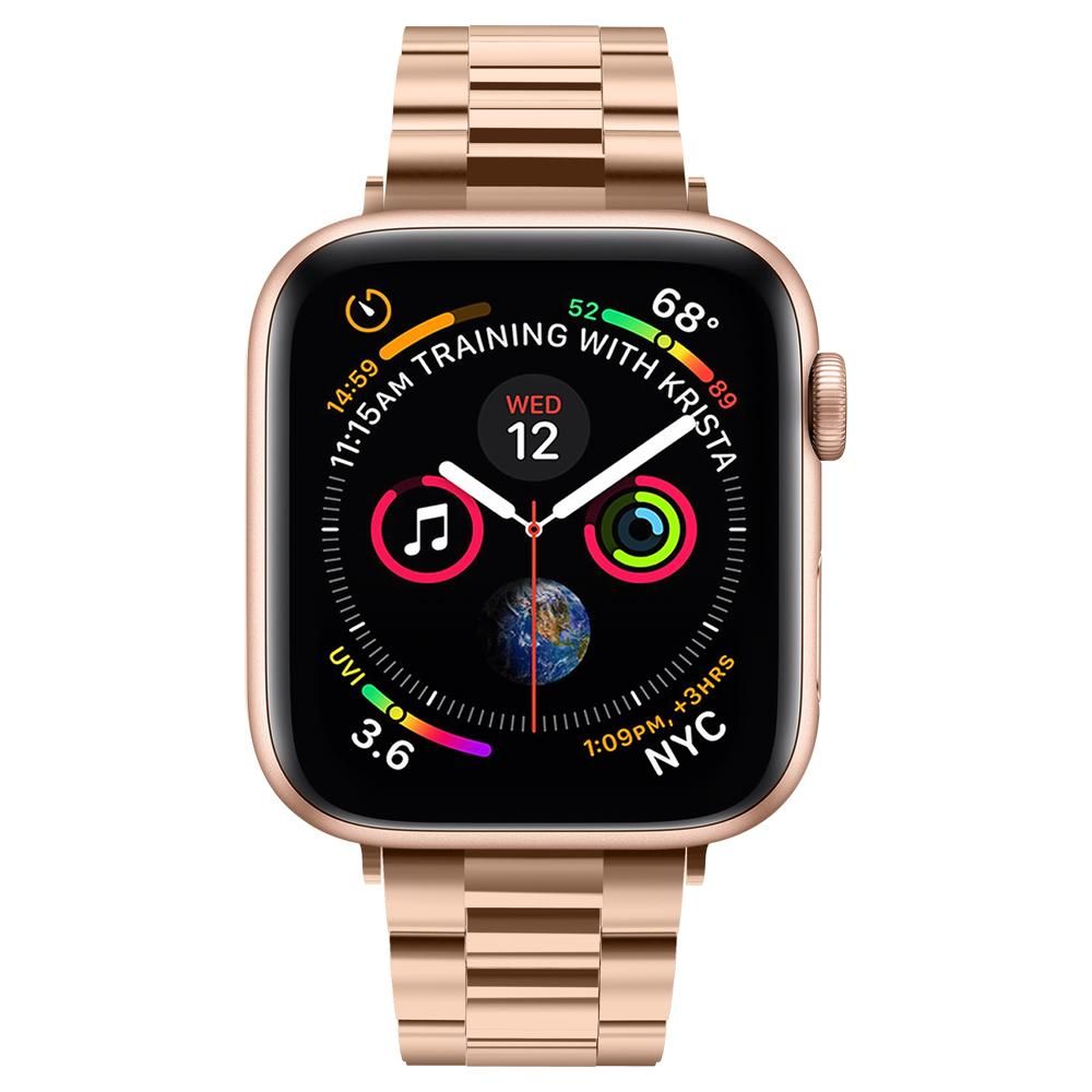 Brățară din oțel inoxidabil Spigen Modern Fit Apple Watch 38 / 40 / 41 / 42 mm – Roz auriu (Rose Gold) – imagine 3