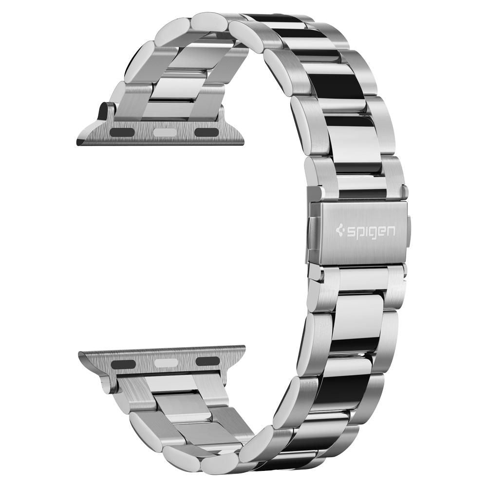 Brățară din oțel inoxidabil Spigen Modern Fit Apple Watch 38 / 40 / 41 / 42 mm – Argintiu – imagine 7