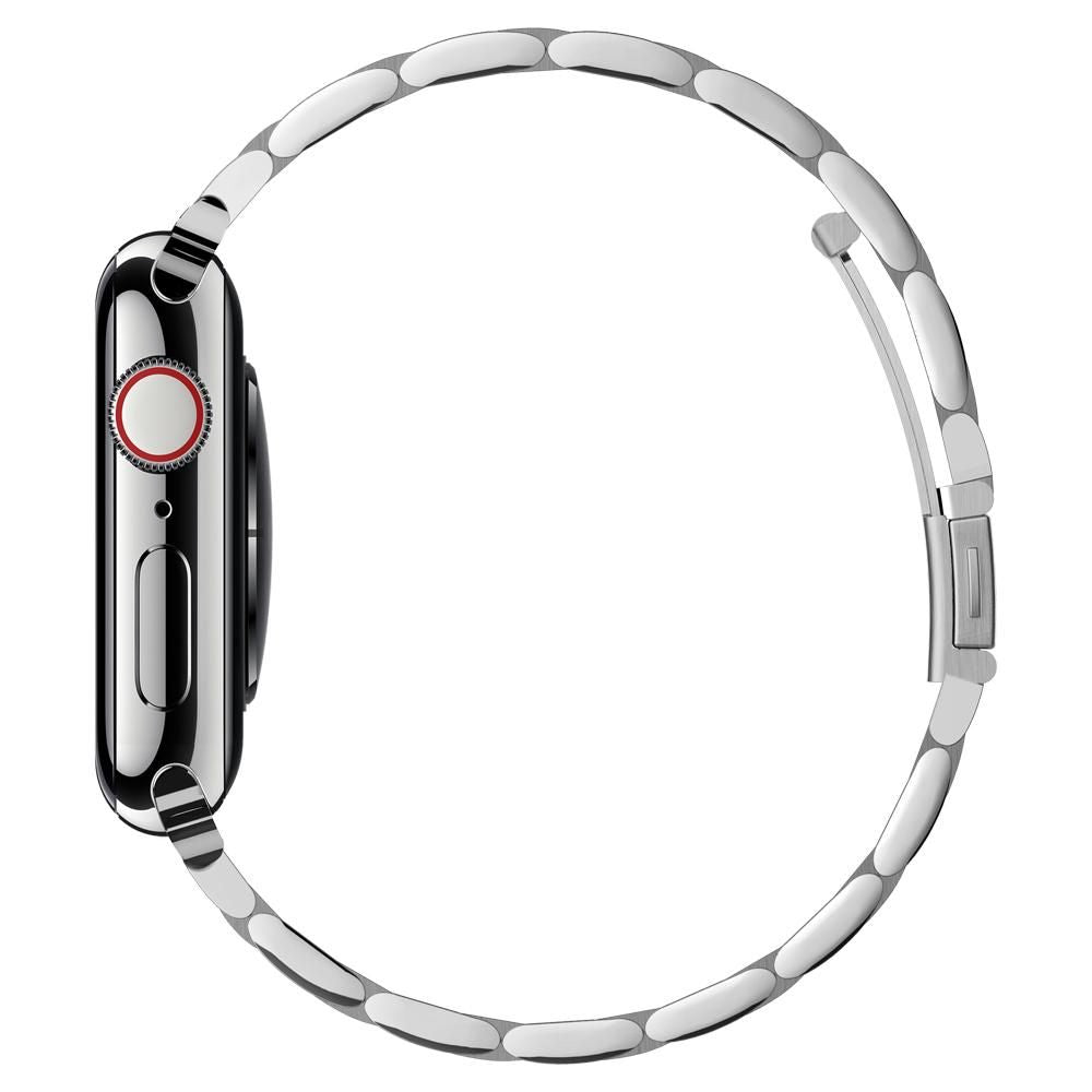 Brățară din oțel inoxidabil Spigen Modern Fit Apple Watch 38 / 40 / 41 / 42 mm – Argintiu – imagine 10