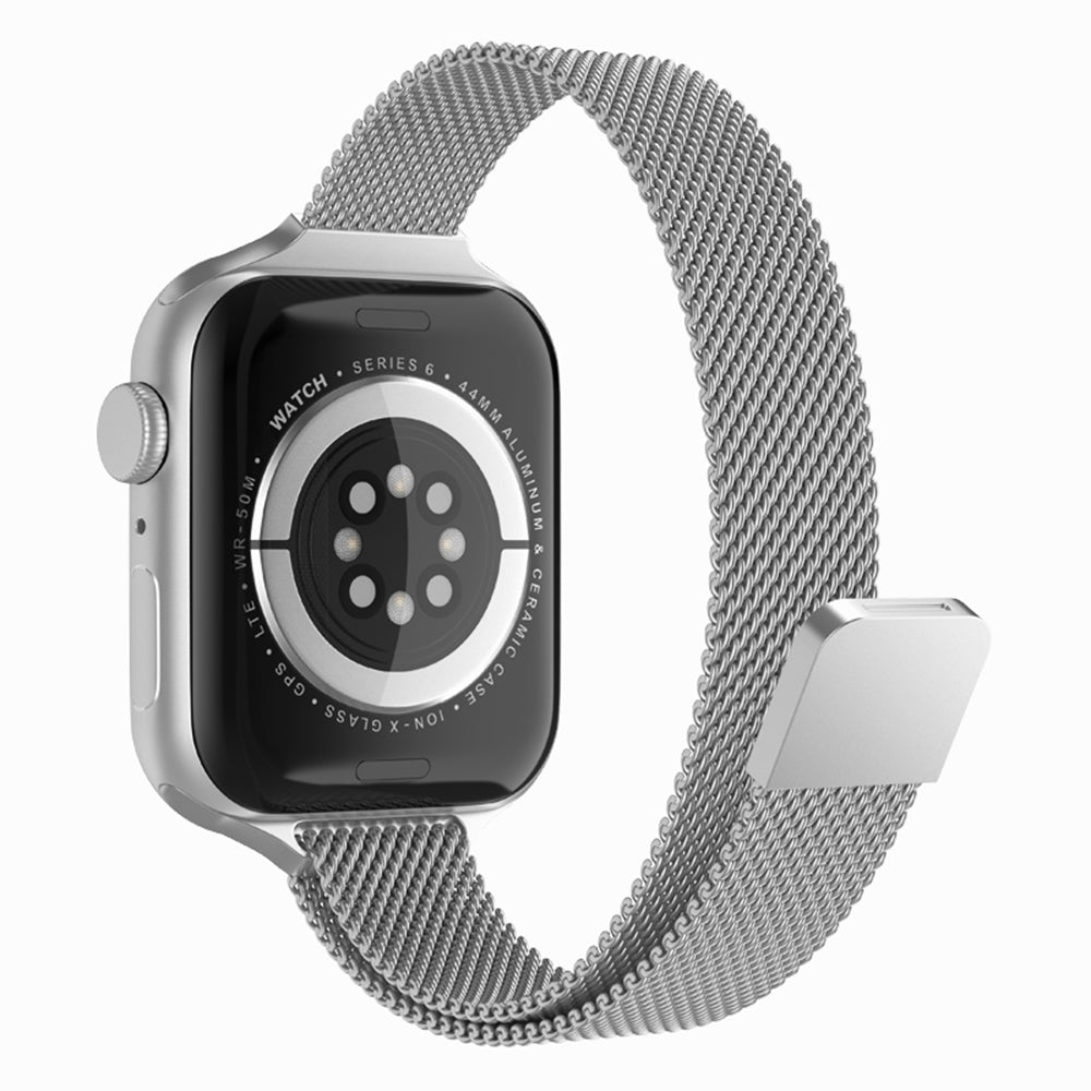 Curea Apple Watch 42 / 44  Techsuit W034, oțel inoxidabil, argintiu – imagine 1
