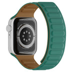 Curea Apple Watch 42 / 44 / 45 / 46  Techsuit W035, silicon, turcoaz – imagine 2