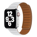 Curea Apple Watch 42 / 44 / 45 / 46  Techsuit W035, silicon, alb – imagine 1