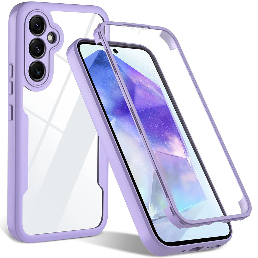 Husă 360 Techsuit ColorVerse cu folie de ecran Galaxy A54 5G – Mov – imagine 3