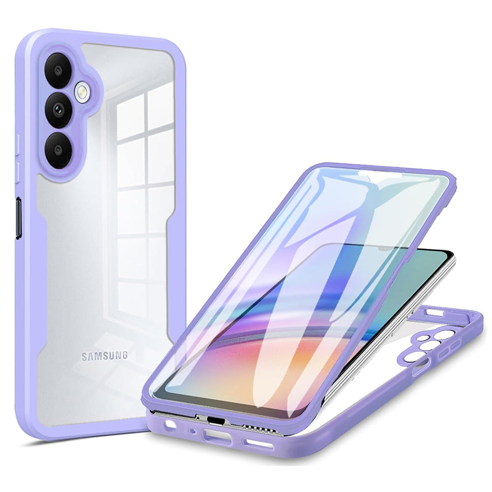 Husă 360 Techsuit ColorVerse cu folie de ecran Galaxy A15 / A15 5G – Mov – imagine 1