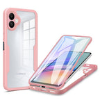 Husă 360 Techsuit ColorVerse cu folie de ecran Galaxy A05 – Roz – imagine 1