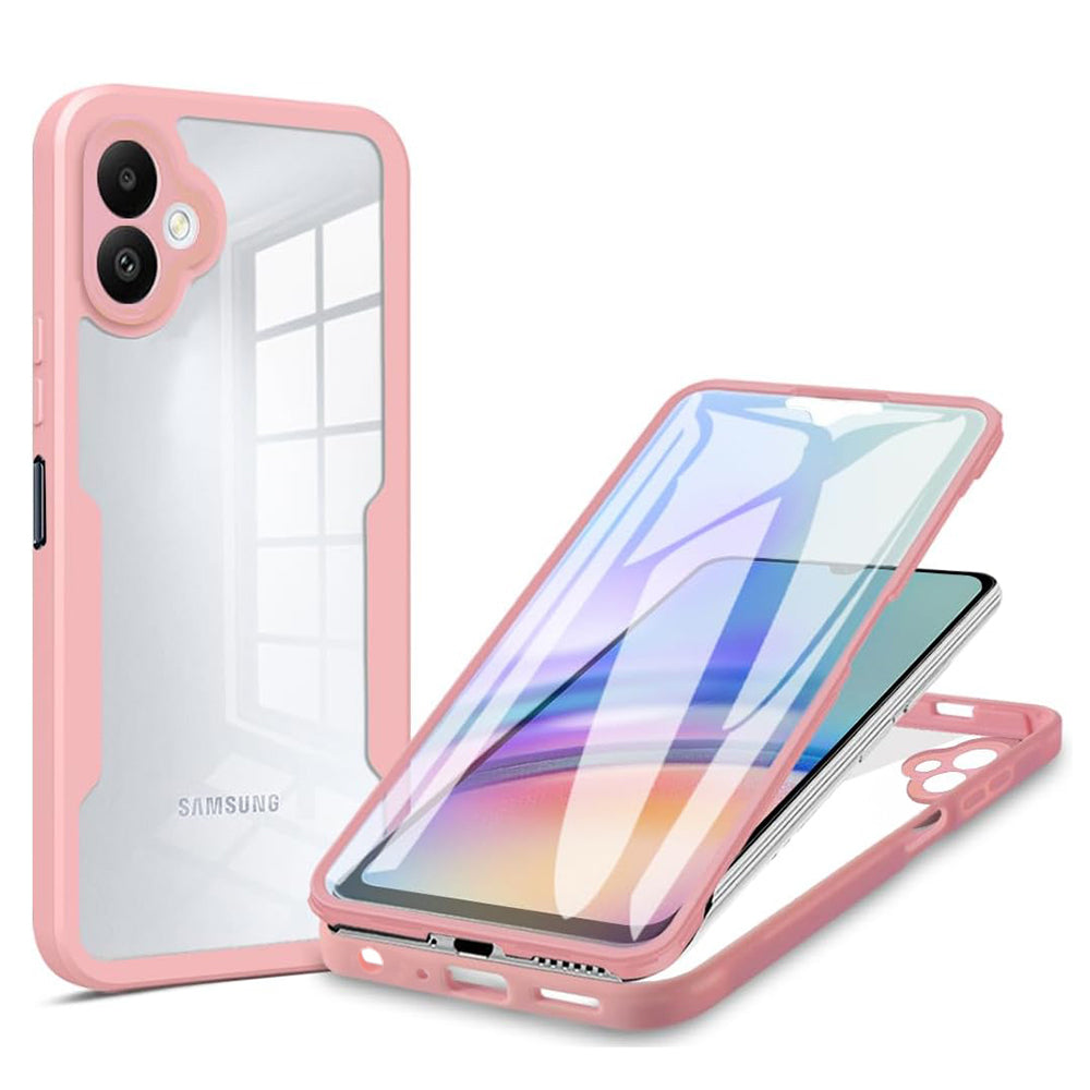 Husă 360 Techsuit ColorVerse cu folie de ecran Galaxy A05 – Roz – imagine 1