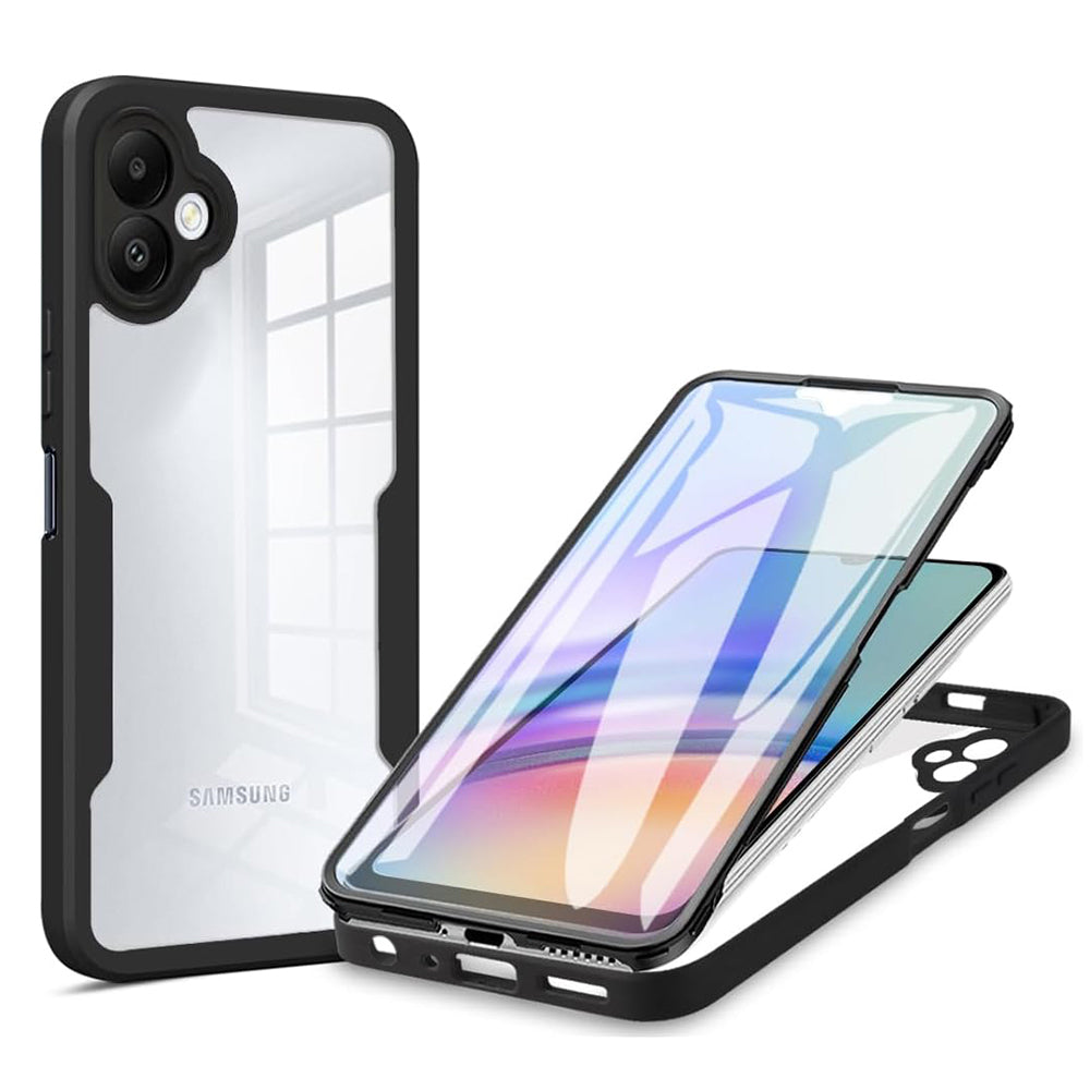 Husă 360 Techsuit ColorVerse cu folie de ecran Galaxy A05 – Negru – imagine 3