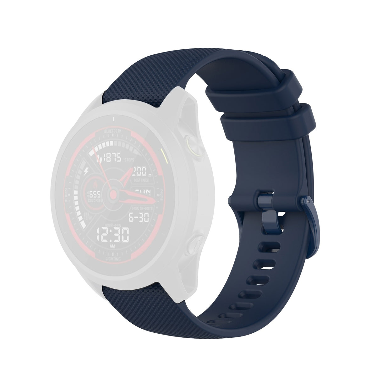 Curea Samsung Galaxy Watch 4/5 Techsuit W006, silicon, albastru – imagine 3