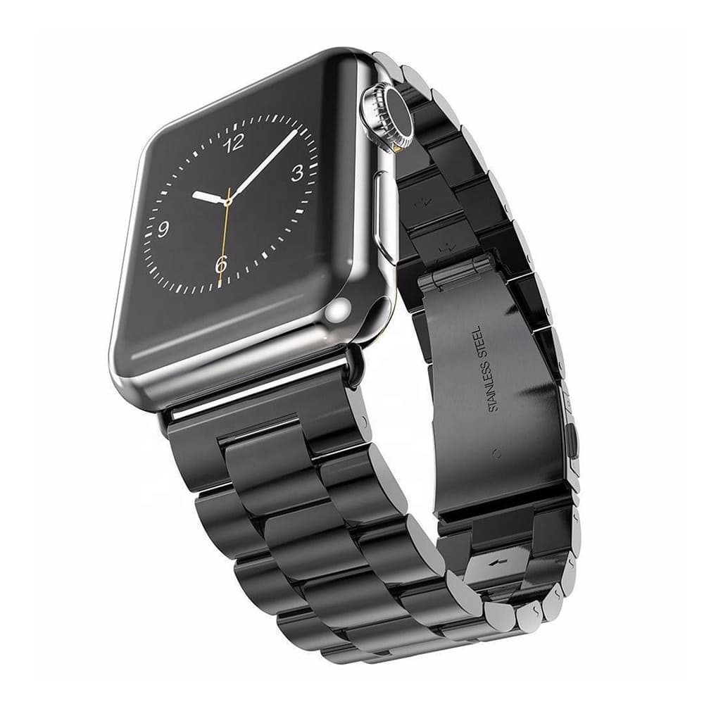 Curea Apple Watch 38 / 40 / 41  Techsuit W036, oțel inoxidabil, negru – imagine 4
