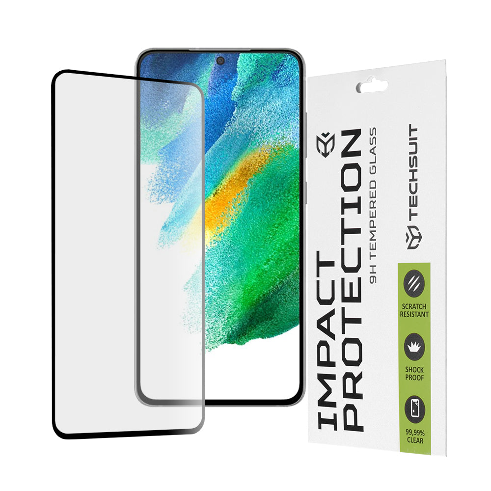Folie sticlă Techsuit 111D Galaxy S21 FE, full glue 9H – imagine 1