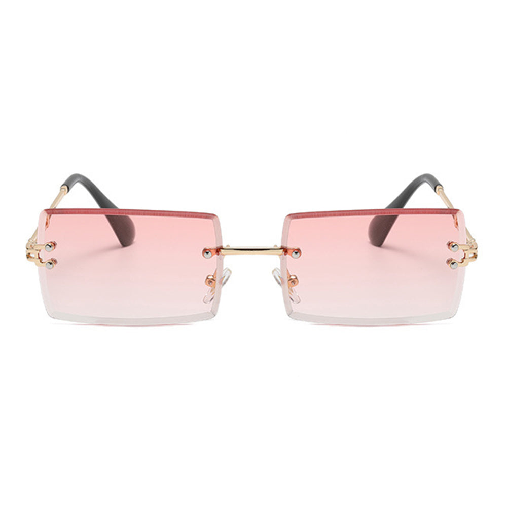 Ochelari soare fără ramă, lentile colorate, UV – Techsuit 16031 – Roz – imagine 7