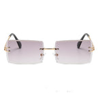 Ochelari soare fără ramă, lentile colorate, UV – Techsuit 16031 – Roz degrade – imagine 5
