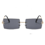 Ochelari soare fără ramă, lentile colorate, UV – Techsuit 16031 – Negru – imagine 1