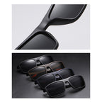 Ochelari de soare polarizați bărbați, ramă ușoară 21 g – Techsuit – Maro mat – imagine 3