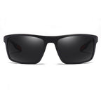 Ochelari de soare polarizați bărbați, ramă ușoară 21 g – Techsuit – Negru mat / roșu – imagine 9