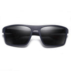 Ochelari de soare polarizați bărbați, ramă ușoară 21 g – Techsuit – Albastru mat / roșu – imagine 7