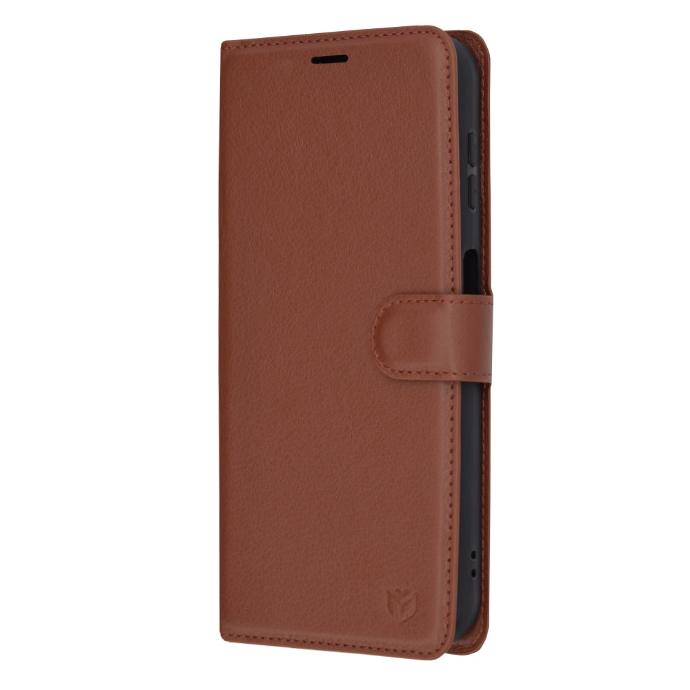Husă portofel Techsuit Leather Folio Galaxy A14 / A14 5G – Maro – imagine 4