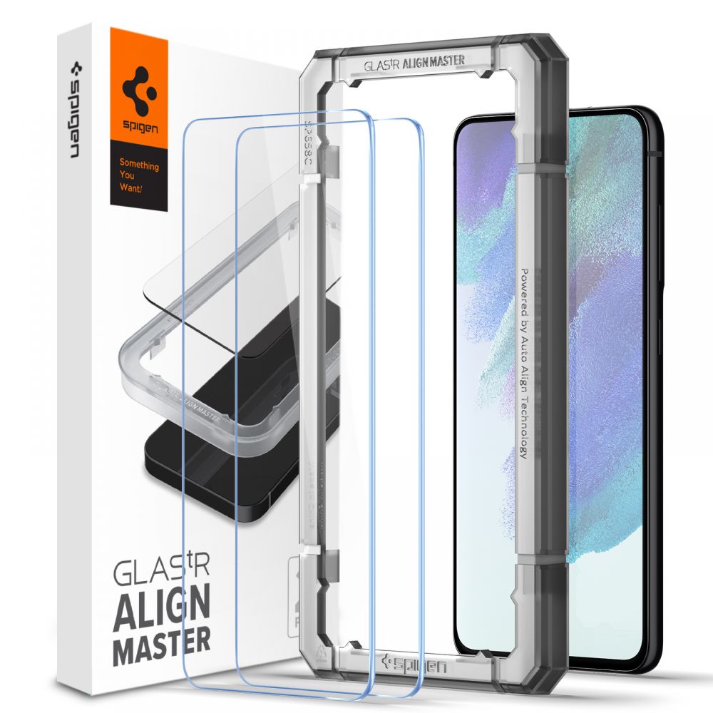 Folie de sticlă Spigen Glas.tR AlignMaster pentru Samsung Galaxy S21 FE – imagine 1