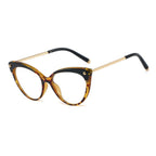 Ochelari lumină albastră femei, ramă cat eye – Techsuit F93308 – Leopard – imagine 2