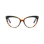 Ochelari lumină albastră femei, ramă cat eye – Techsuit F93308 – Leopard – imagine 1