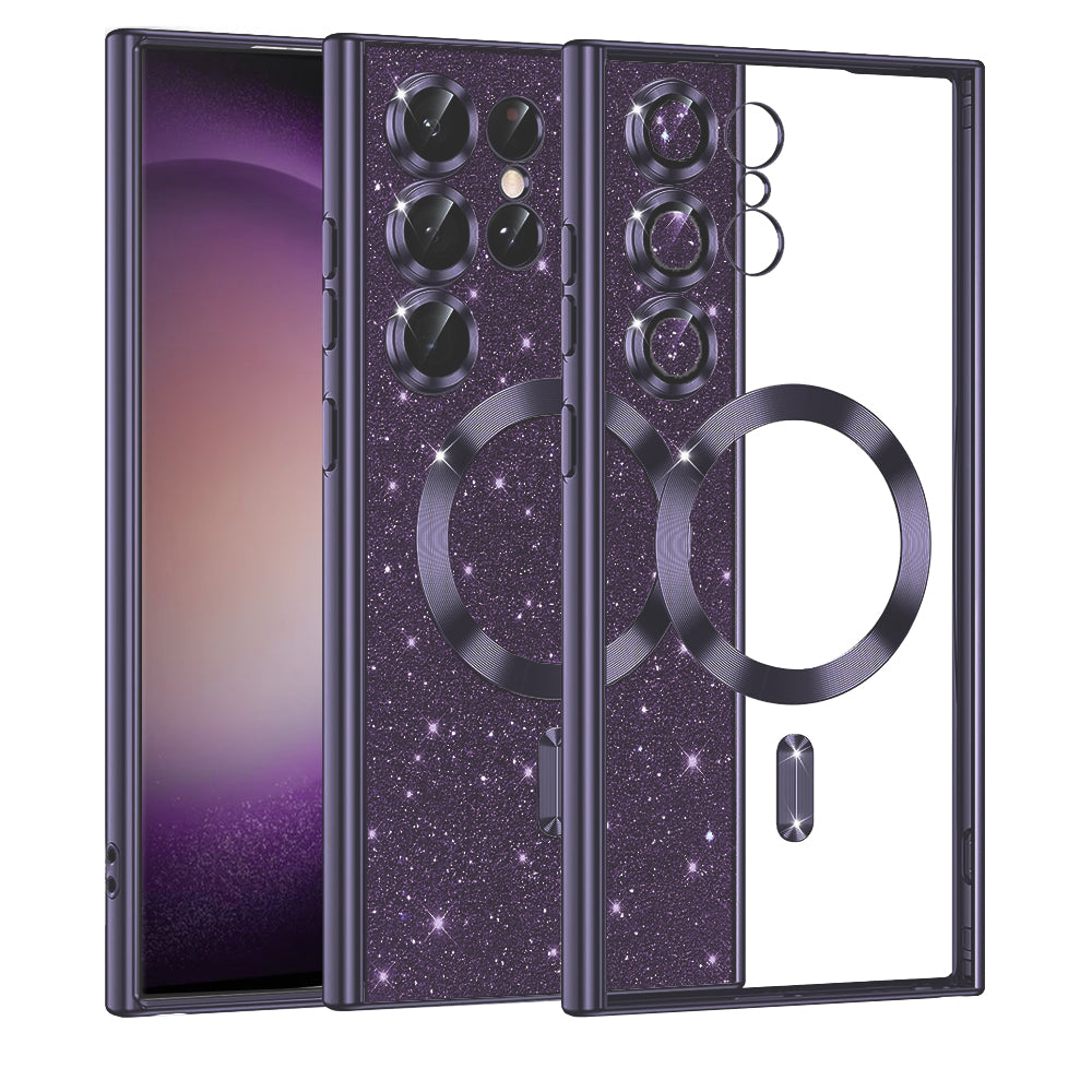 Husă Techsuit Luxury Glitter MagSafe Galaxy S23 Ultra – Mov închis – imagine 6