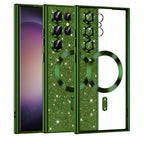 Husă Techsuit Luxury Glitter MagSafe Galaxy S23 Ultra – Verde închis – imagine 9