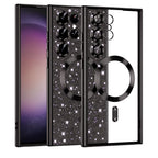 Husă Techsuit Luxury Glitter MagSafe Galaxy S23 Ultra – Negru – imagine 2