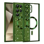Husă Techsuit Luxury Glitter MagSafe Galaxy S22 Ultra – Verde închis – imagine 9