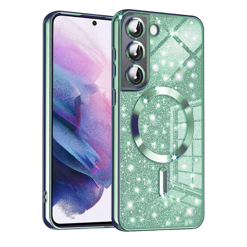 Husă Techsuit Luxury Glitter MagSafe Galaxy S21 FE – Verde deschis – imagine 8