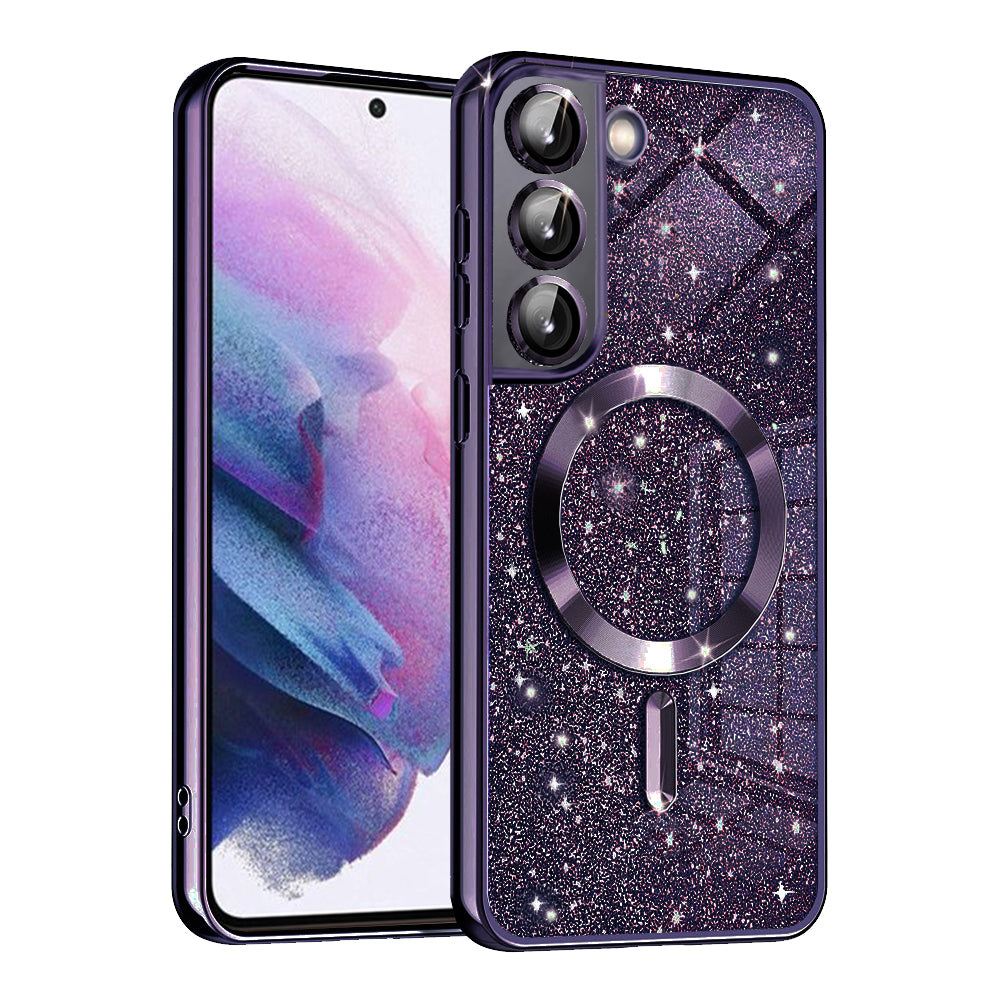Husă Techsuit Luxury Glitter MagSafe Galaxy S21 FE – Mov închis – imagine 5