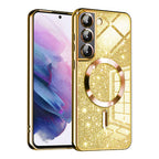 Husă Techsuit Luxury Glitter MagSafe Galaxy S21 FE – Auriu – imagine 3