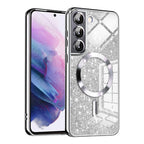 Husă Techsuit Luxury Glitter MagSafe Galaxy S21 FE – Argintiu – imagine 4