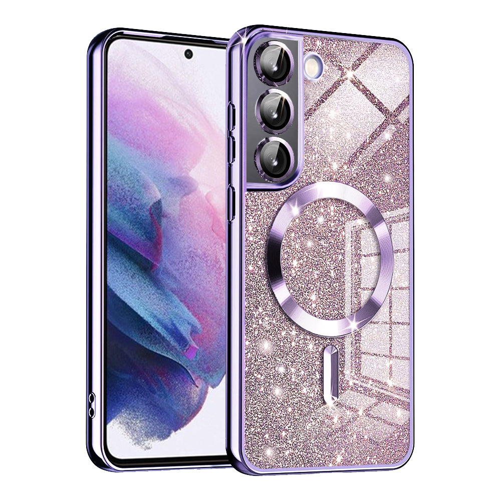 Husă Techsuit Luxury Glitter MagSafe Galaxy S21 – Mov deschis – imagine 8
