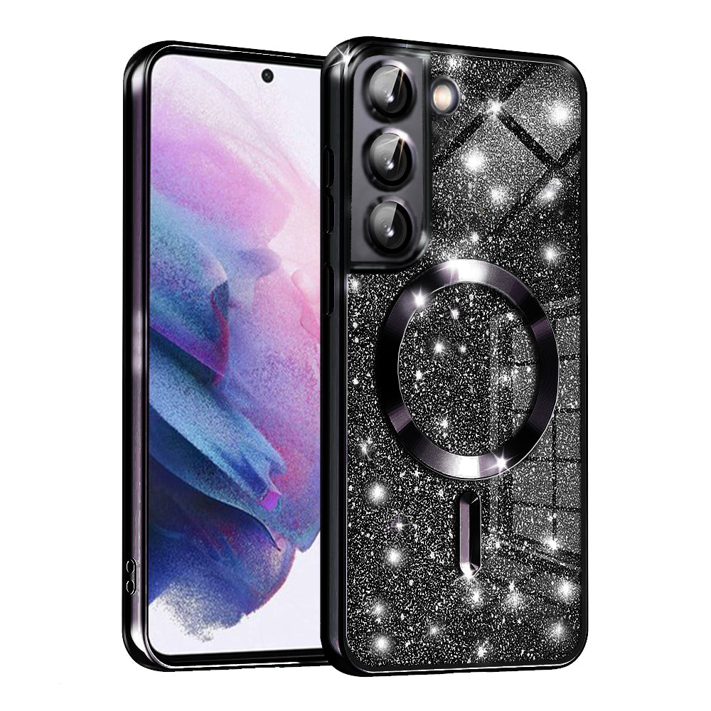 Husă Techsuit Luxury Glitter MagSafe Galaxy S21 – Negru – imagine 1