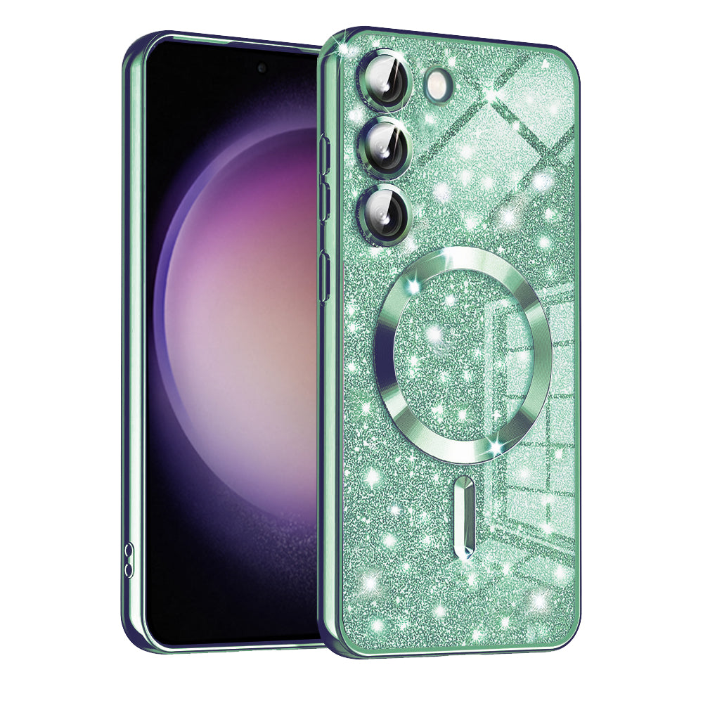 Husă Techsuit Luxury Glitter MagSafe Galaxy S23+ – Verde deschis – imagine 7